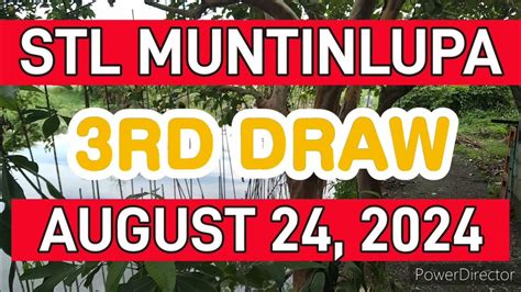 STL MUNTINLUPA RESULT TODAY 3RD DRAW AUGUST 30, 2024 9PM .